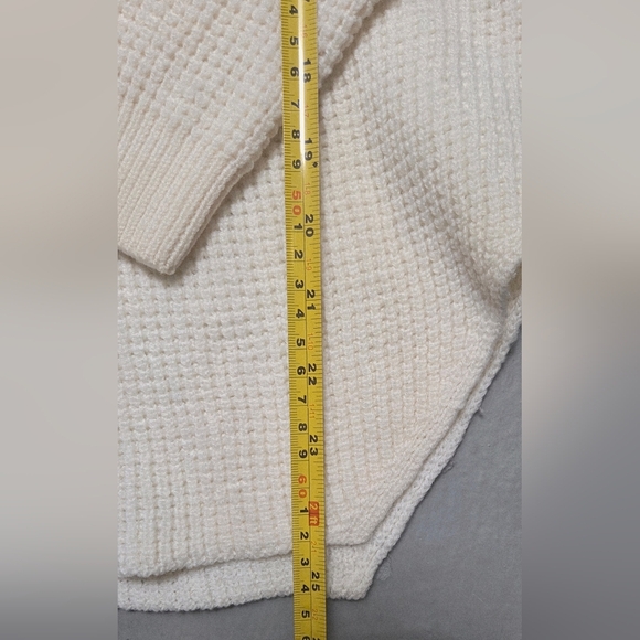 Wilfred Free Aritzia Sz M OAT 100% Laine Wool Chunky knit Oat Pullover Sweater - Picture 9 of 13